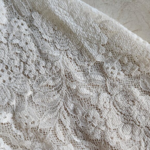 Women's Lucky Brand Lace Overlay Blouse Cream  XS. - Picture 9 of 12